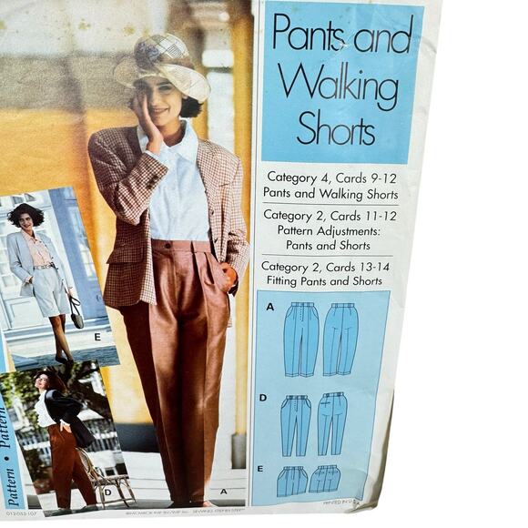 Vintage Unused Pants And Walking Shorts Sewing Pattern Step-By-Step Instructions - Picture 2 of 3